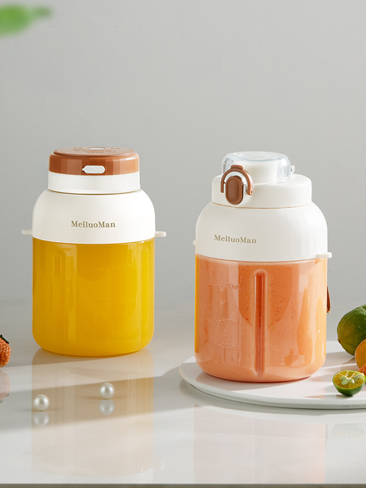 榨汁杯大容量1300ml无线便式榨汁机多功能鲜榨果汁可碎冰机·深蓝色