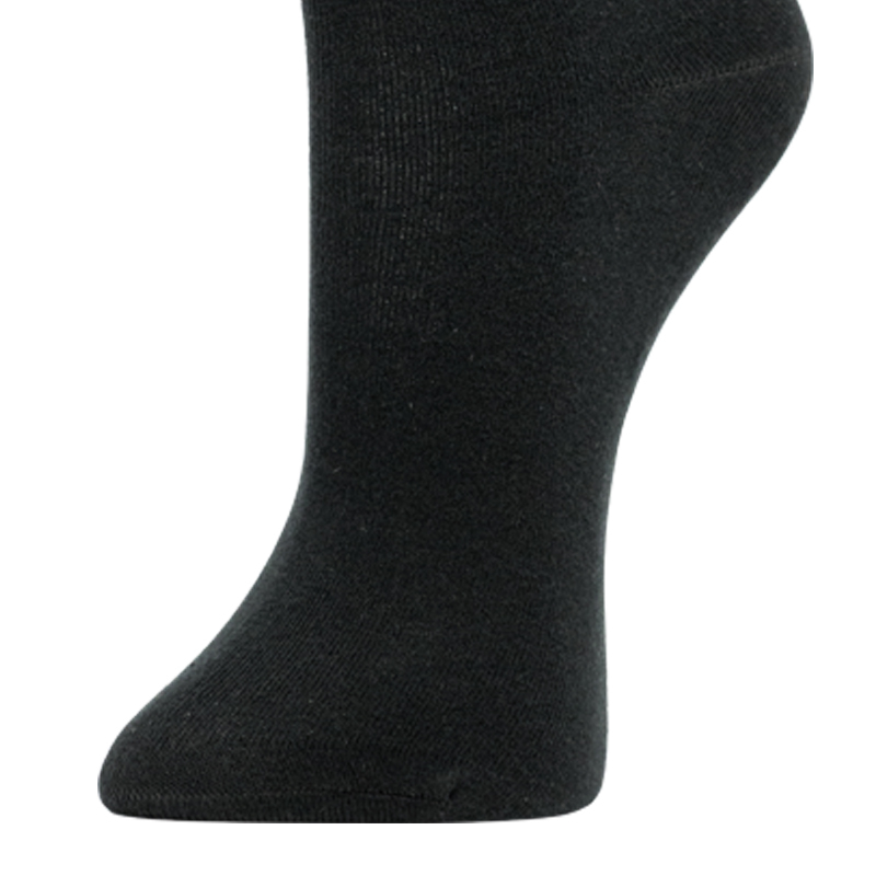 皮尔卡丹袜子男中筒clearmax物理纤维精棉棉袜男商务绅士袜·黑色3双