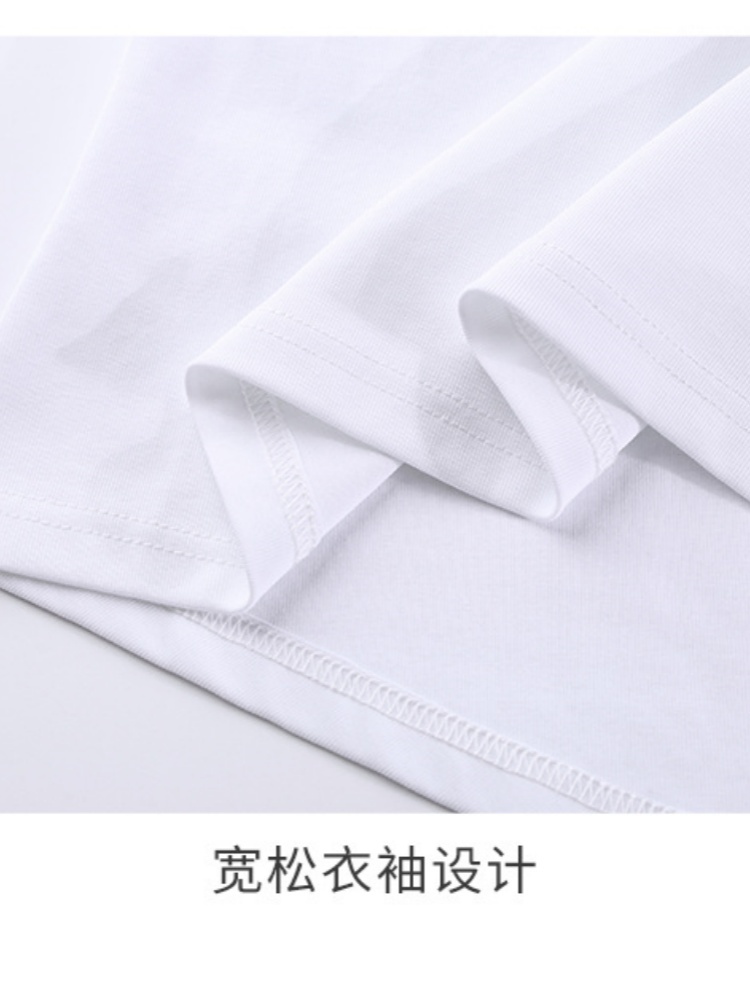 【92精梳棉】轩凌子设计感收腰T恤XS82530120·白色