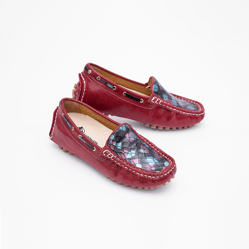 NORMADY波光粼粼豆豆鞋·红色