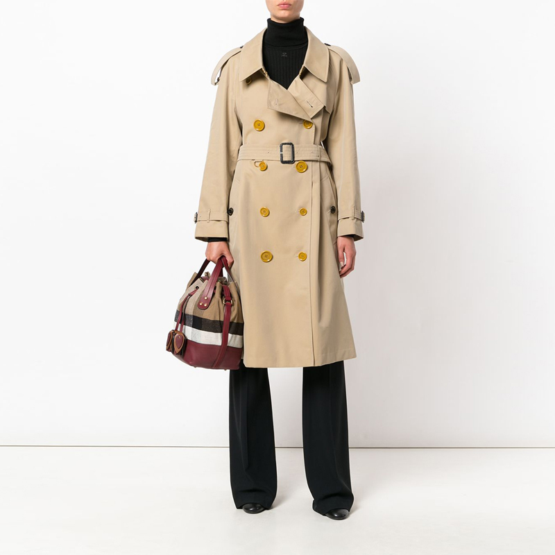burberry巴宝莉女士棕色风衣4051786棕色