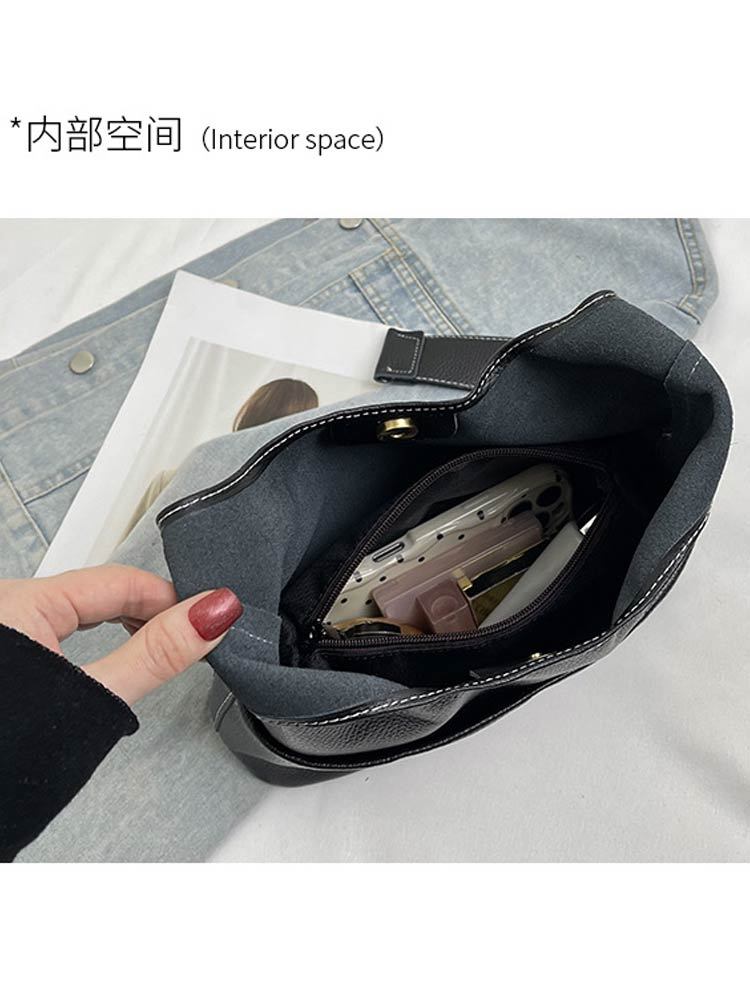 头层牛皮高级感小众真皮单肩斜挎包102#·卡其色