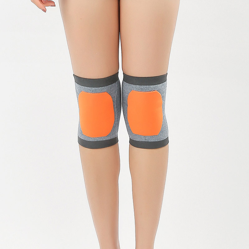 (2对装)羊毛护膝男女同款老寒腿膝盖关节保暖护膝·加绒短款(中灰色+肤色)
