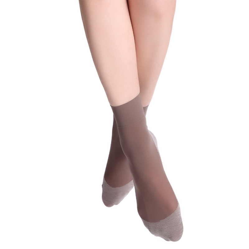 法国皮尔卡丹SPA面膜棉底耐磨短袜PC2220·6双装·深咖啡色