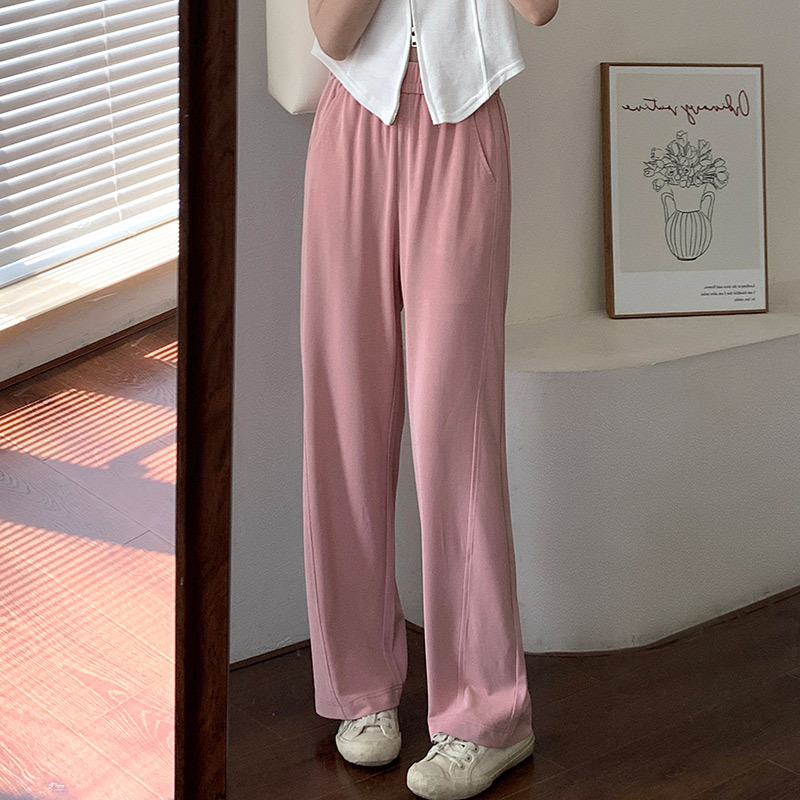 Rifugio Vo直播福袋女裤水波纹筒裤23018·粉色
