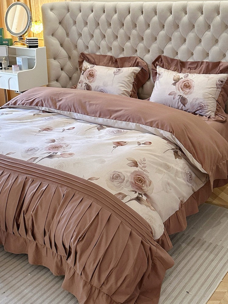 2025秋冬新品100s全棉加厚磨毛工艺款四件套·大地咖