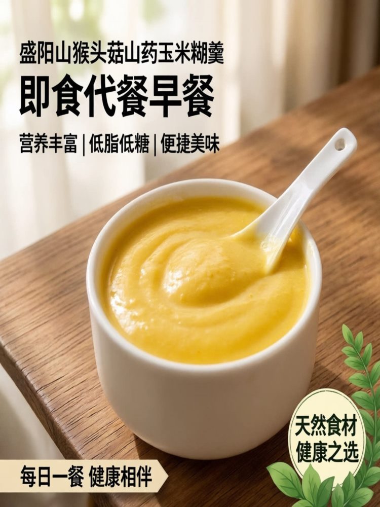 猴头菇山药玉米糊 500g*2袋 即食冲饮低脂代餐早餐营养即食