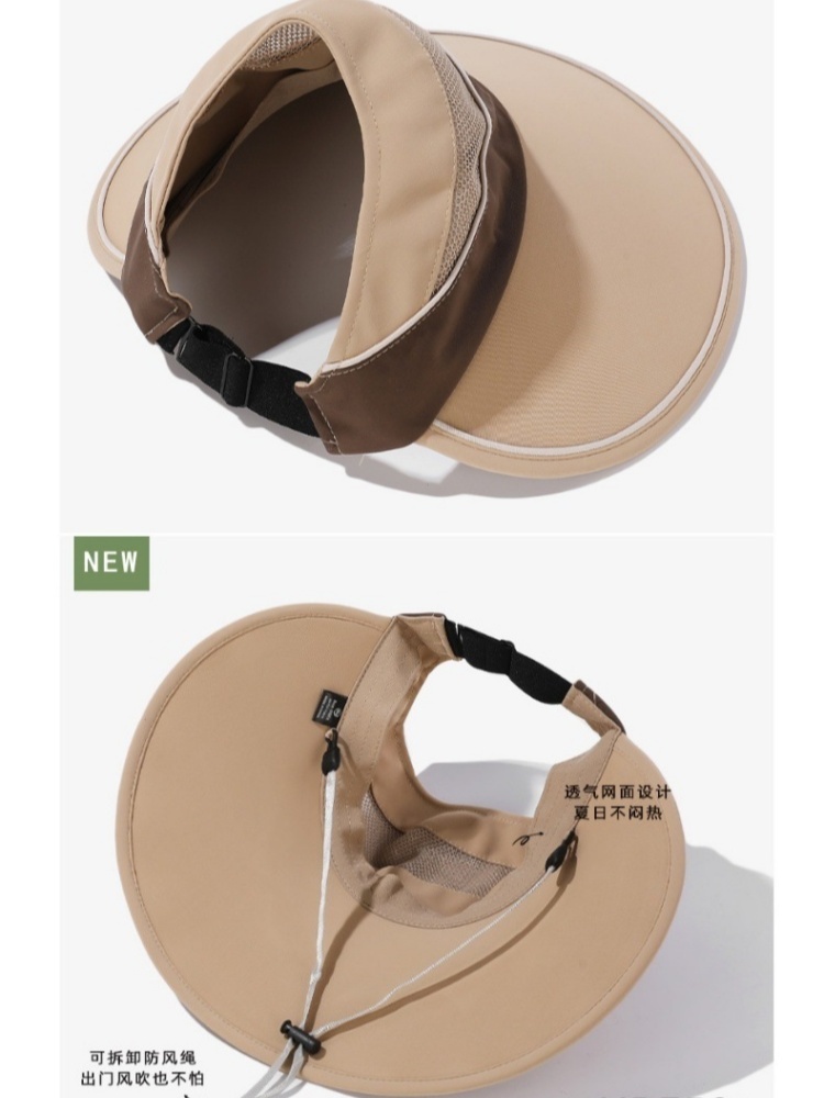 玖策加宽大帽檐透气网面空顶帽B6-1-1-M3498·紫色