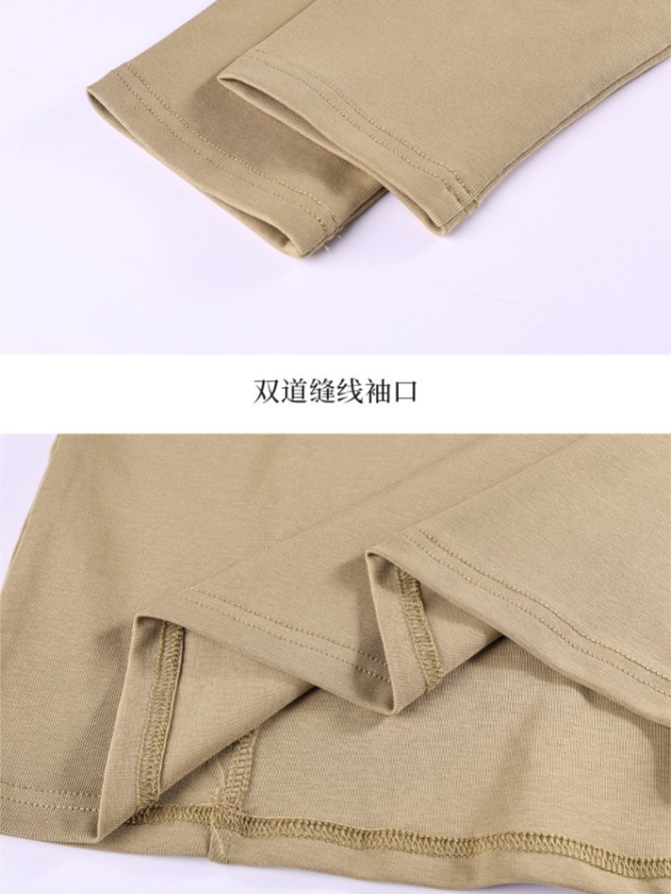 【92精梳棉】轩凌子小V领正肩T恤S82610005·白色