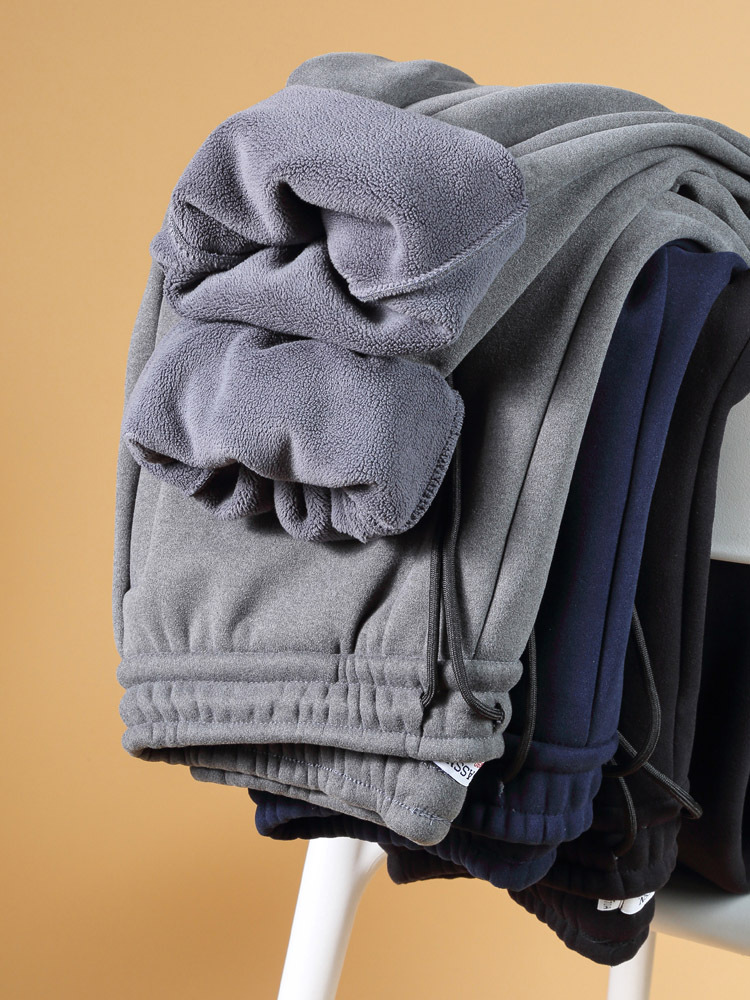 USPA加厚秋冬【含羊毛】奥粒绒卫裤口袋拉链款K688·灰色(平口)