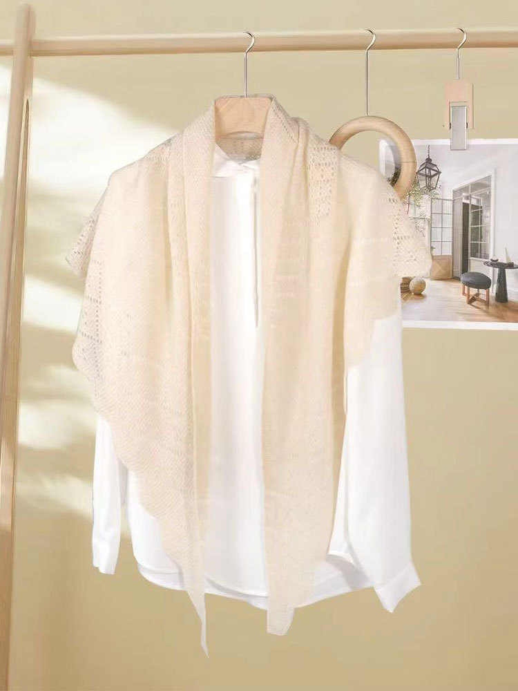 RifugioVo高端100山羊绒披肩·米杏色