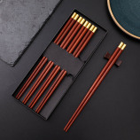 红檀木圆顶福筷子