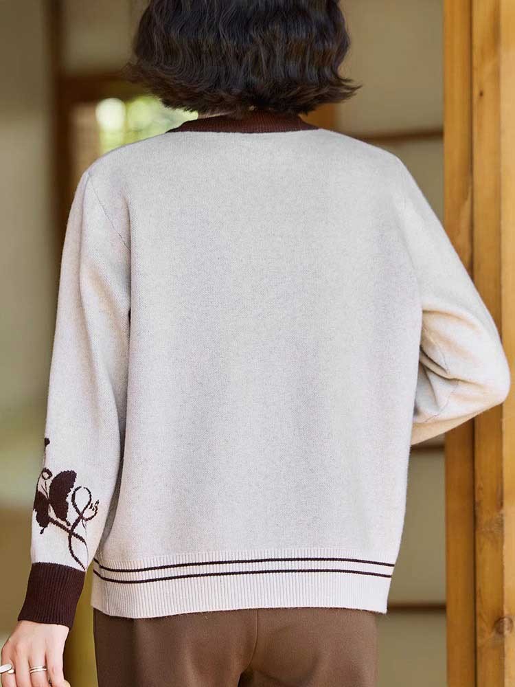 气质短款女士针织上衣拉链开衫8690-2#·藏青色