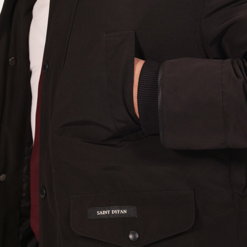 加拿大SaintDyfan95%男士白鹅绒服（经典升级款）·黑色