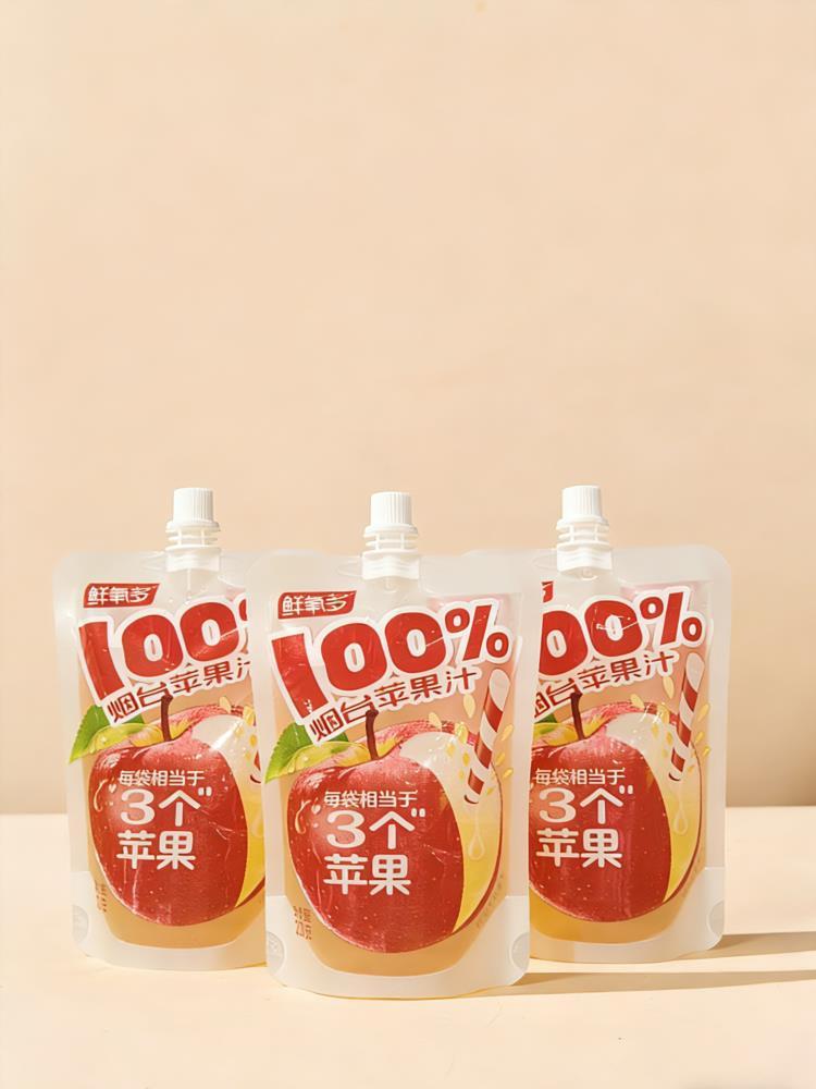 烟台苹果汁饮料 250g*10袋 补充维C清爽酸甜