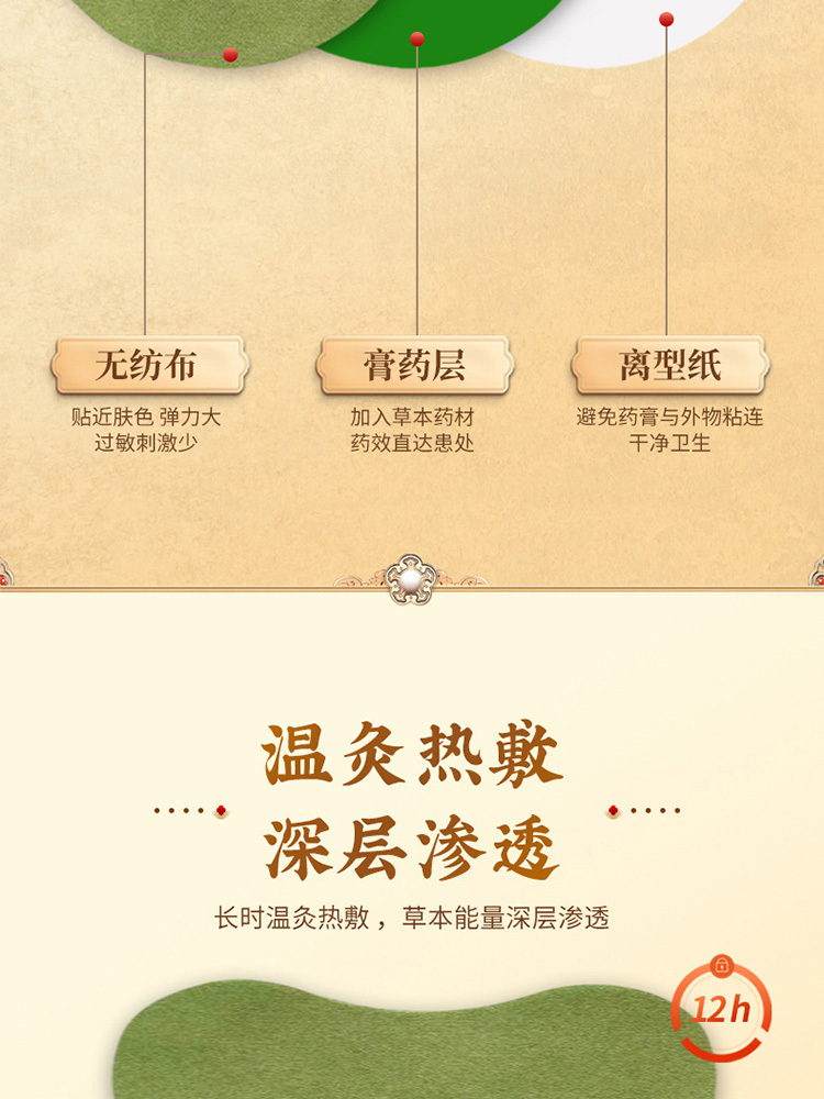 中国中科院·肩周艾草贴12贴*5盒发热关节贴