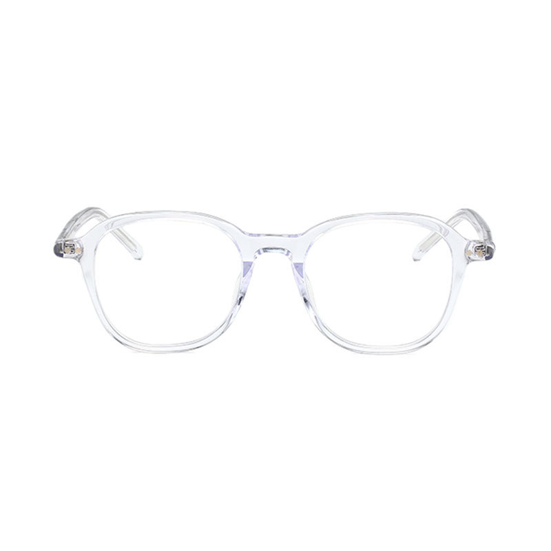 骊佳LJGOOD高端板材眼镜多边形防蓝光护目镜2649·透明框