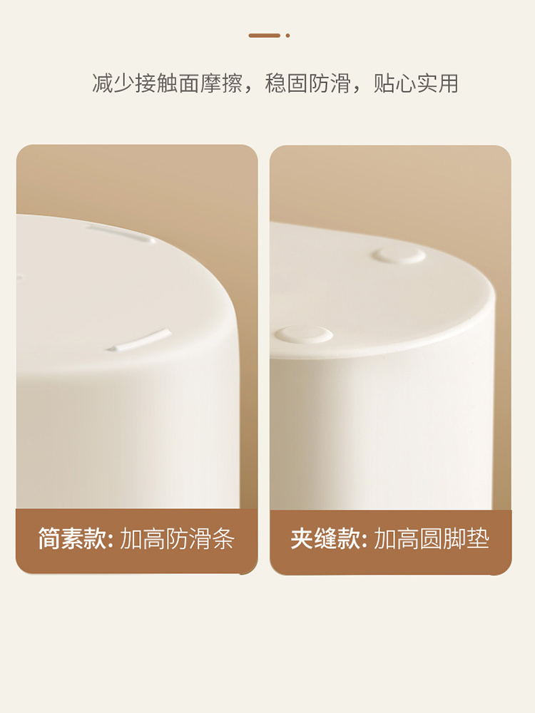 FaSoLa·家用无盖垃圾桶客厅圆形大号纸篓12L