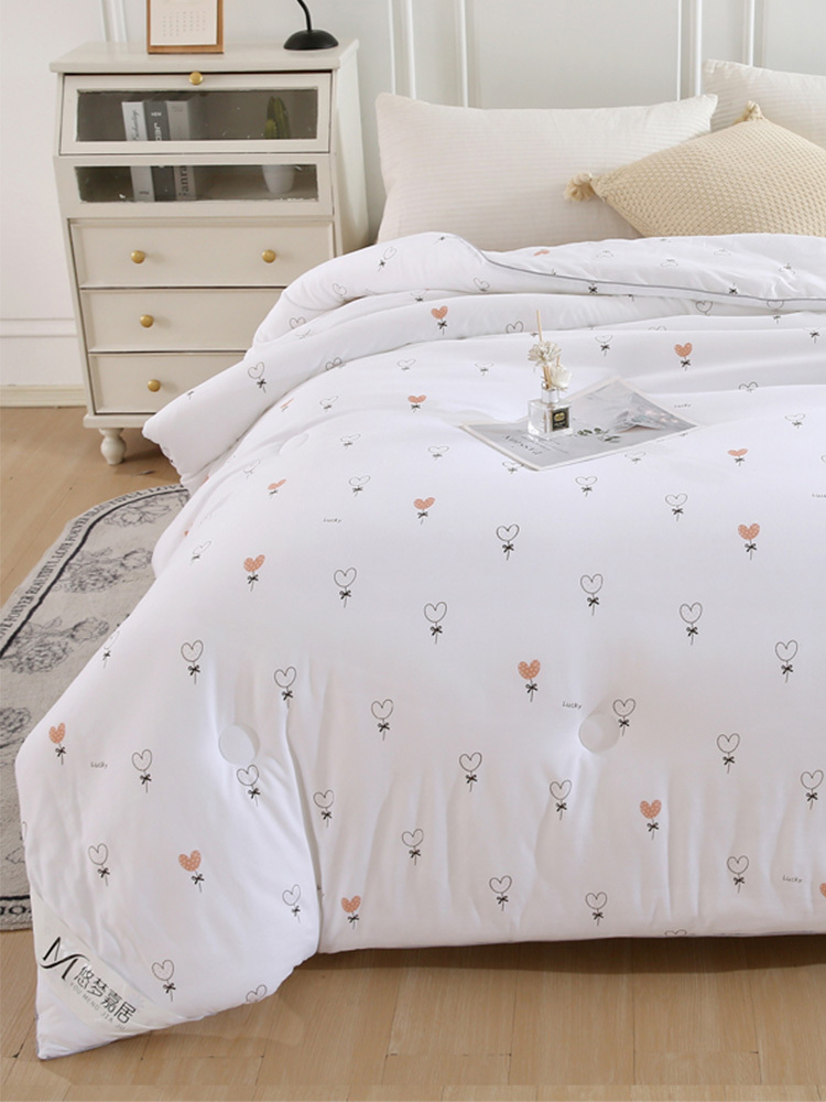 【合众精选】悠梦嘉居 轻柔云感润肤被200*230cm·爱心朵朵 2000g