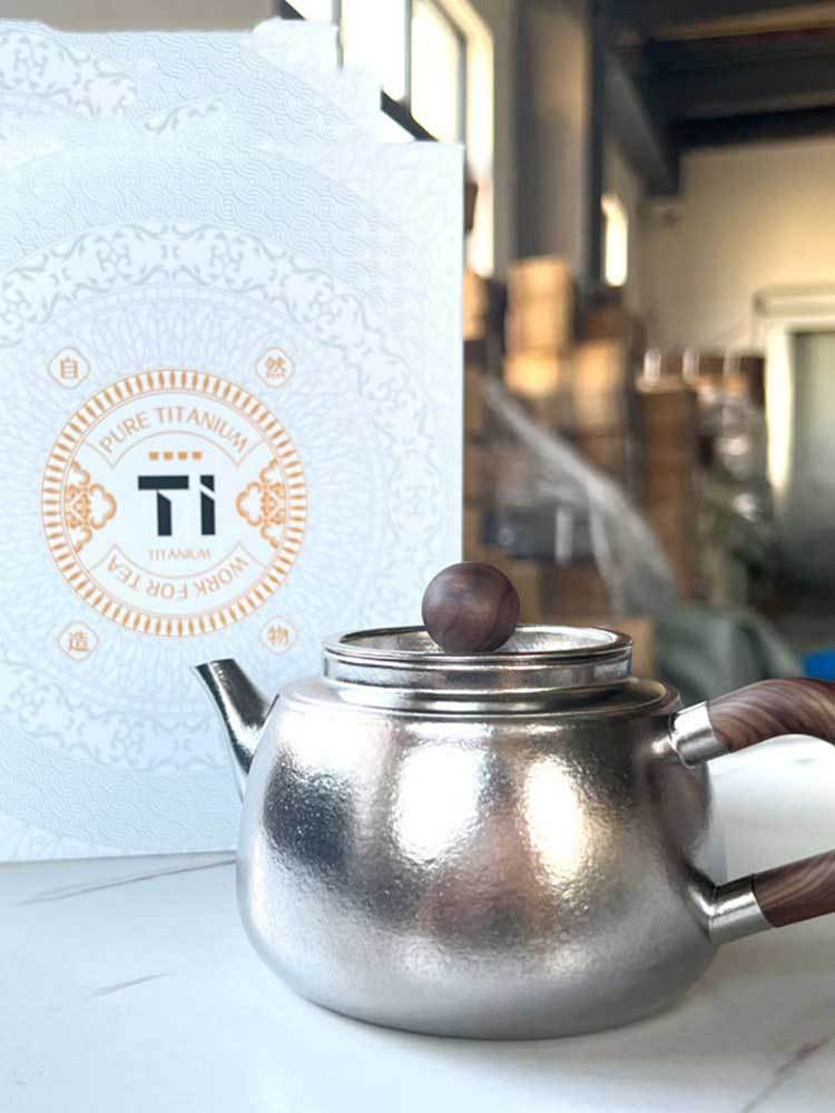 99.6％纯钛结晶冰花茶壶300ml·默认