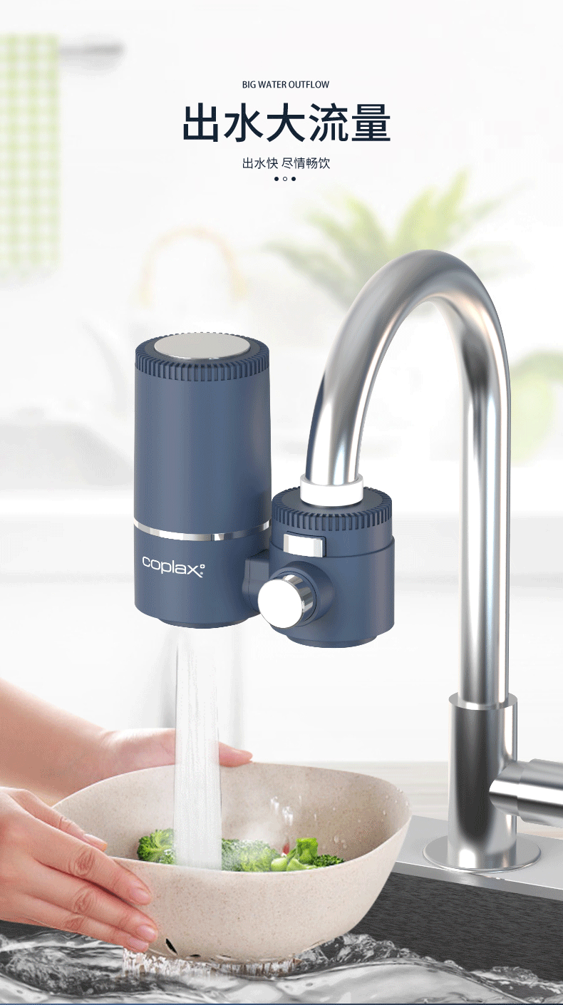 瑞士coplax龙头过滤器净水器(含4个滤芯)