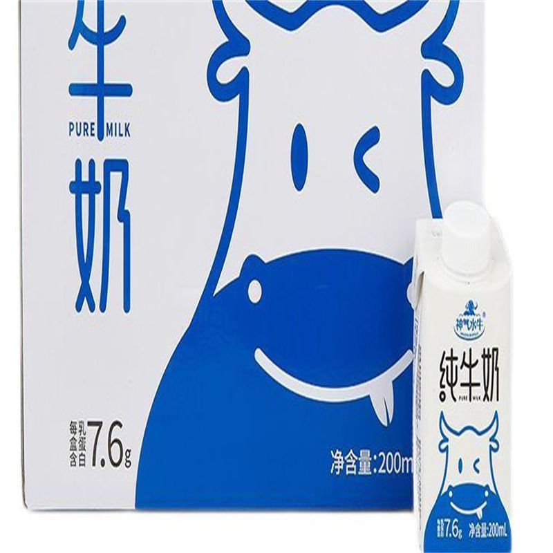 菲诺神气水牛纯牛奶营养早餐奶牛奶整箱·旋盖装