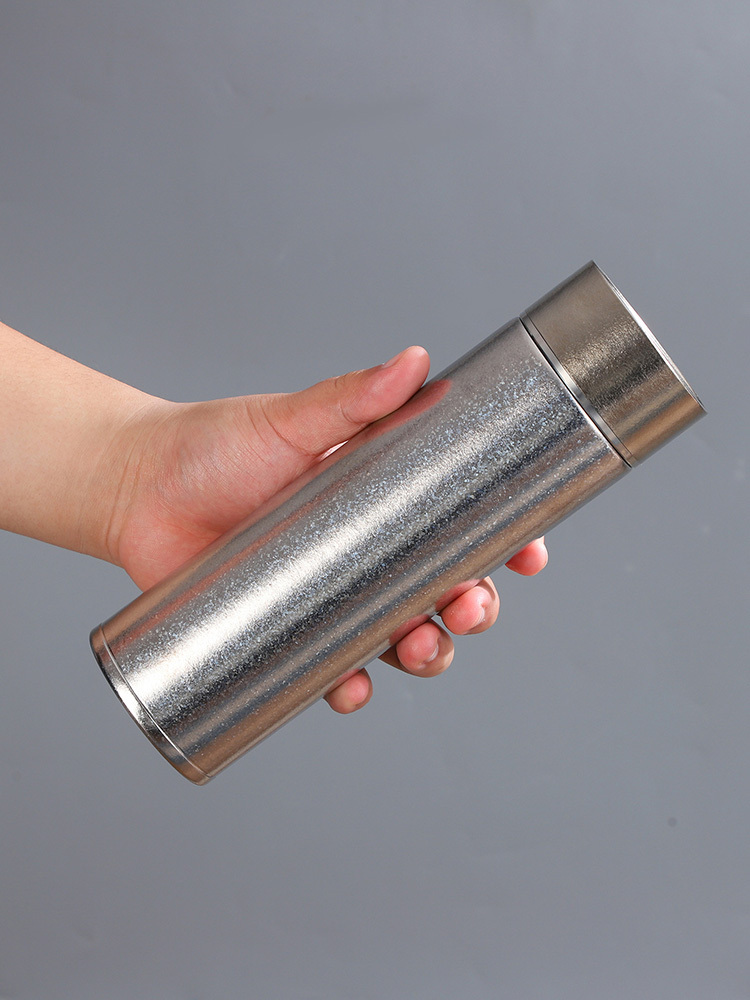 【合众精选】双层钛杯茶水分离焖茶杯直杯500ml DG5556·天蓝色