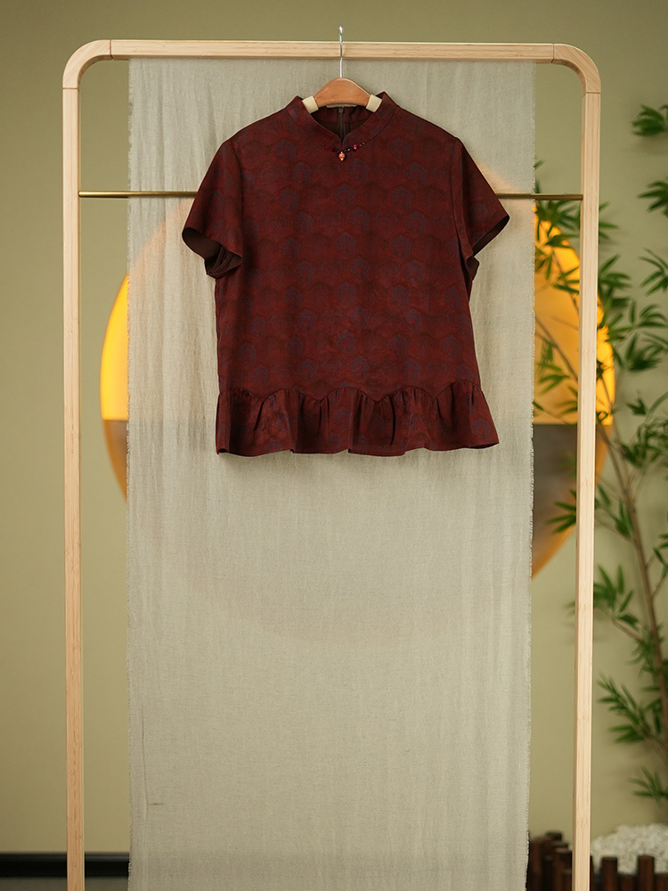 【样衣清仓】桑蚕丝上衣·1913红色