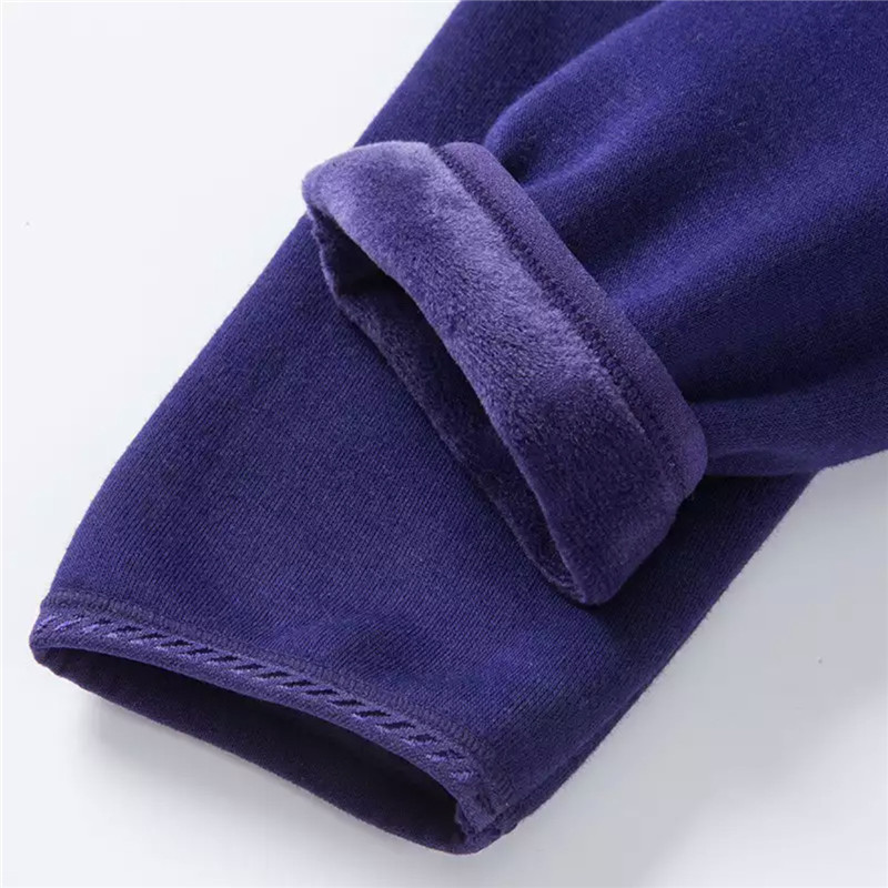 纤丝鸟女士暖柔密绒保暖圆领套装·紫罗兰
