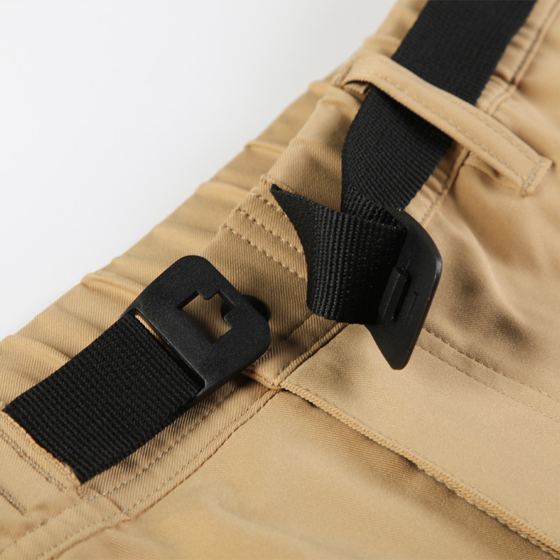 [质数ZS]男带腰带户外休闲长裤·黑色