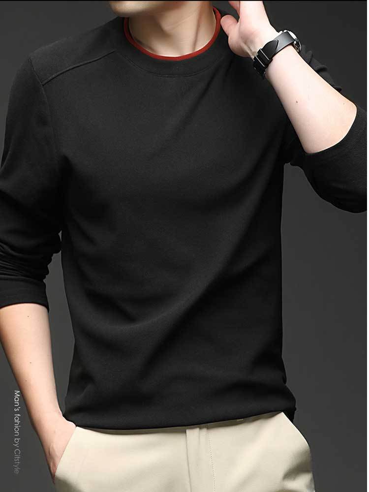 欧奈丝 男士绒面百搭上衣NSM5212048·灰绿色