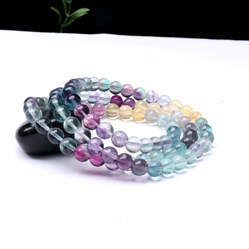 映时多彩莹石多圈手串