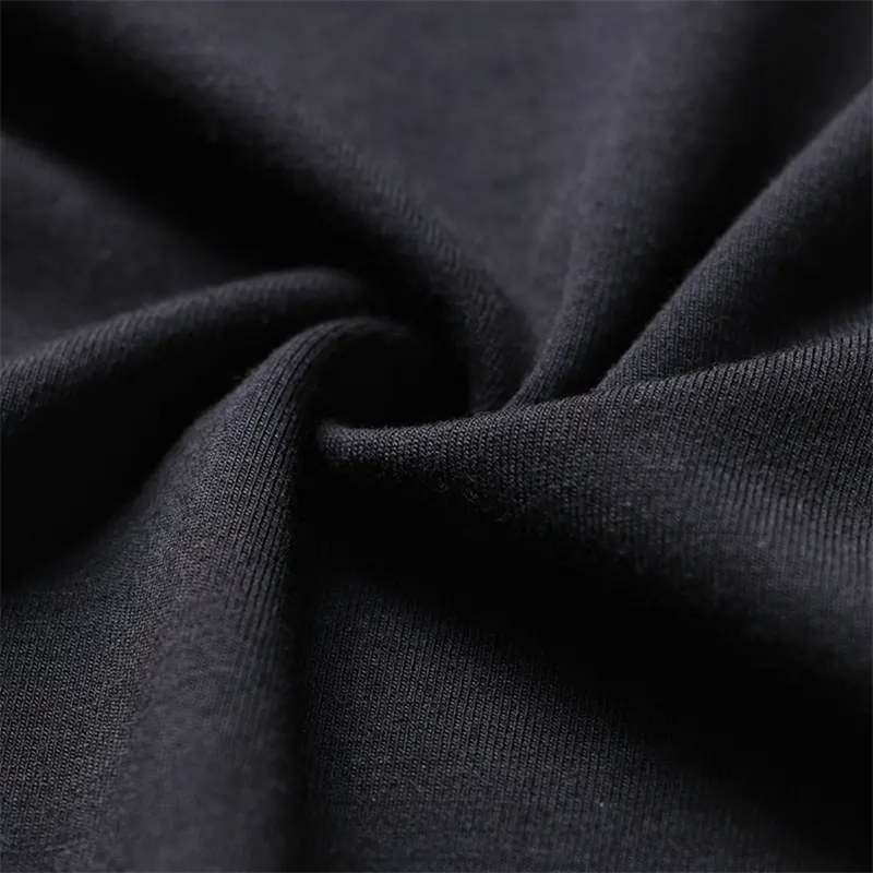 纤丝鸟女士棉+木代尔圆领套装·黑色