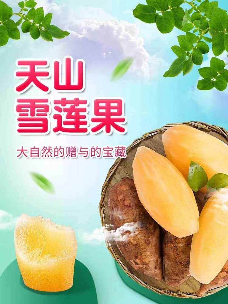 【多送4斤 到手9斤】新鲜现挖-云南红泥雪莲果5斤（超甜 皮薄肉厚清脆）气泡柱发货