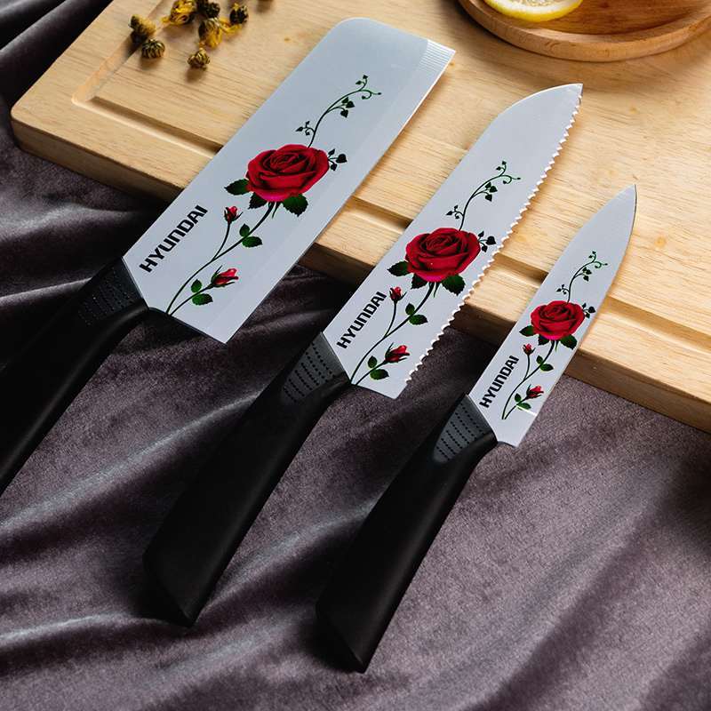 韩国现代玫瑰刀具三件套组