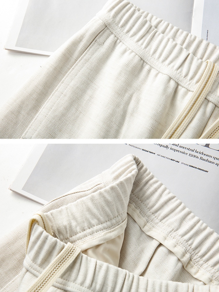 【大牌代工厂出品】和顺圣天丝亚麻休闲阔腿裤26008·麻本色