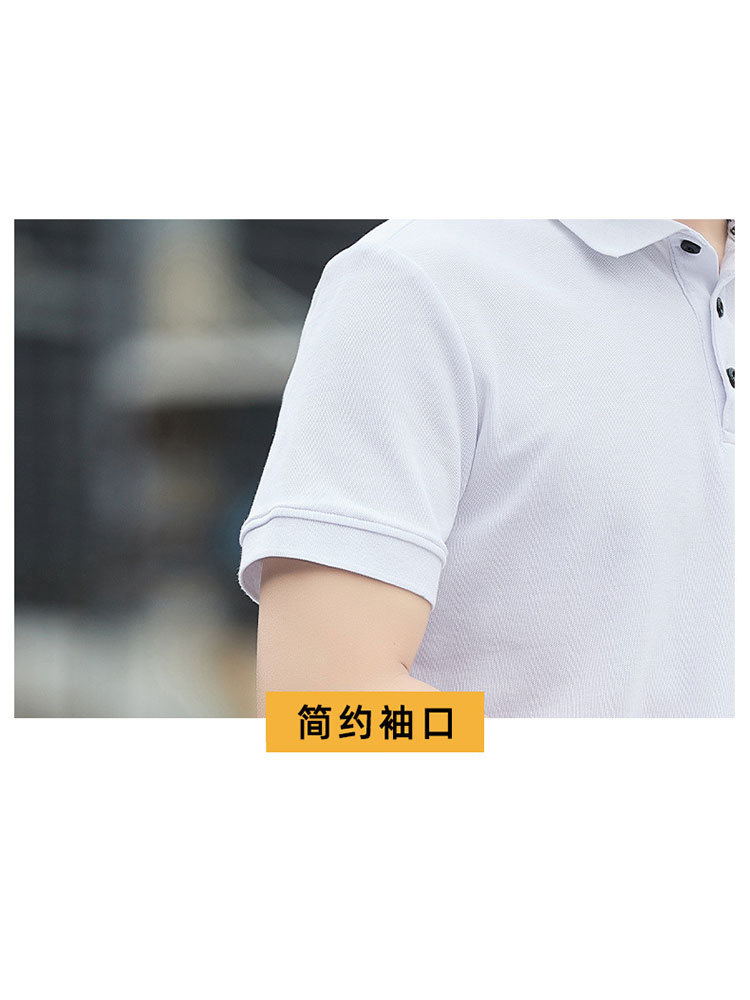 JEEP短袖t恤体恤珠地网眼棉翻领POLO衫男8888·浅灰色