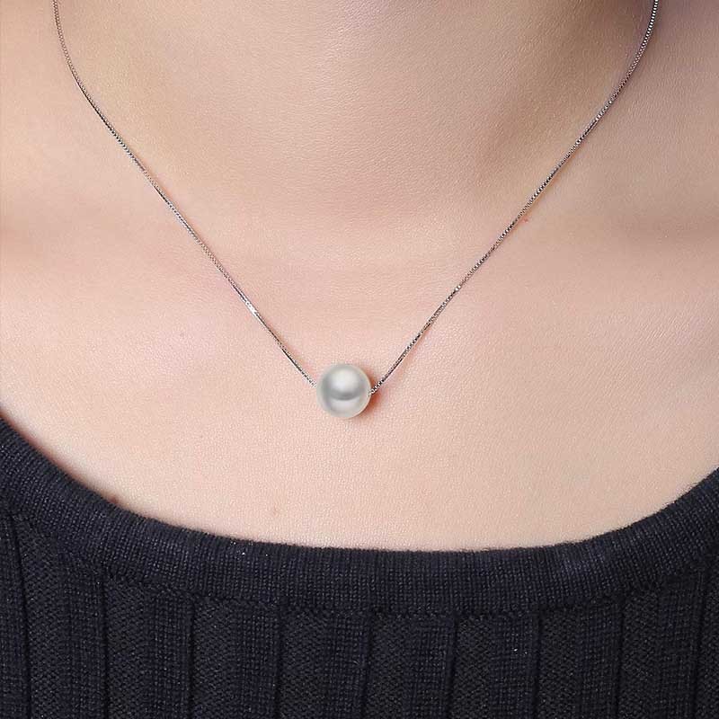 银生珍珠925银8-9mm海水珍珠路路通dza674