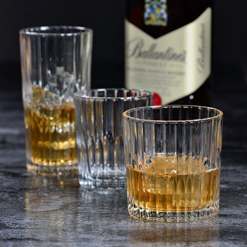 多莱斯  法国进口钢化玻璃水杯啤酒洋酒杯威士忌曼哈顿杯高款 305ml两只装·透明色