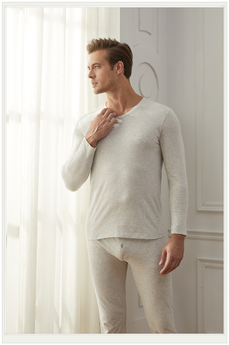 规格参数凯瑞斯v领全棉男士套装*1 商品清单凯瑞斯