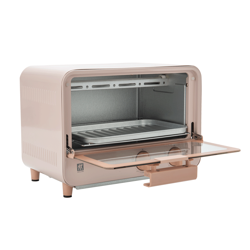 WX双立人虾粉色迷你电烤箱9L·1