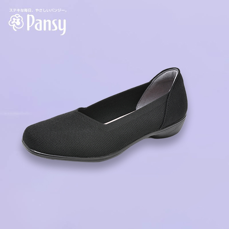日本品牌pansy女士舒适王妃鞋·黑色