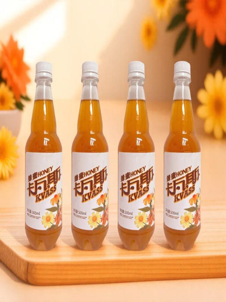 【新疆特产】卡瓦斯500ml*4瓶 蜂蜜发酵饮料整箱装