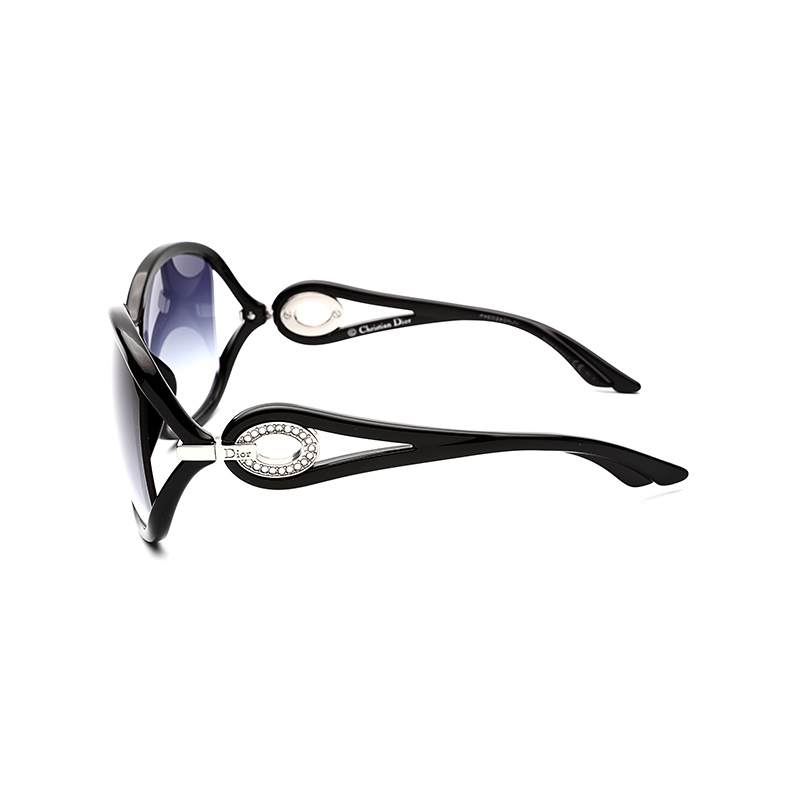 Dior迪奥大框优雅街拍潮款圆框墨镜·黑色