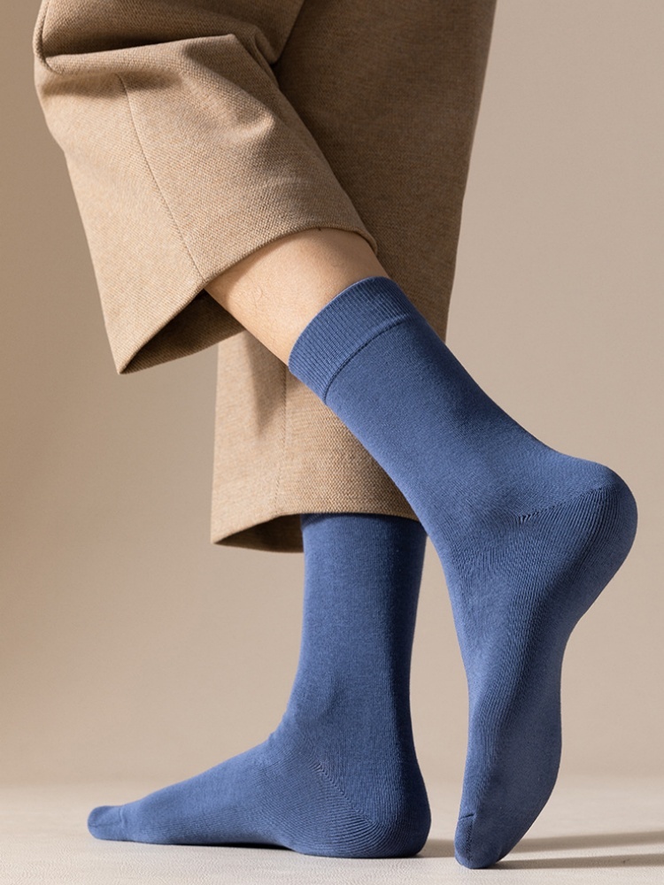 【90长绒棉】7双棉悟男士加厚中筒袜1200·颜色随机