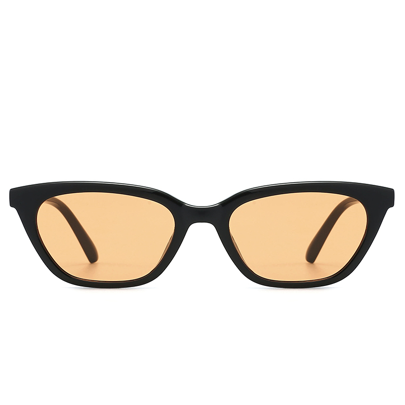 骊佳LJGOOD时尚太阳镜修脸墨镜长方形眼镜悠闲驾驶镜8025·黑框浅茶片