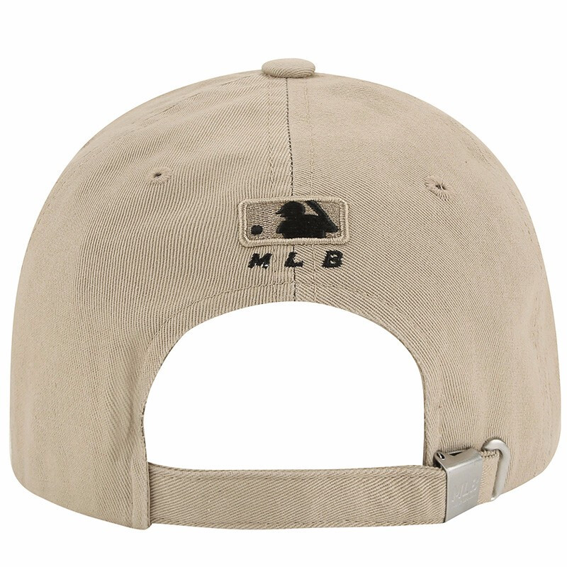 MLB韩国经典刺绣小标软顶棒球帽卡其色LA小黑标32CP77011-07B·卡其色LA小黑标