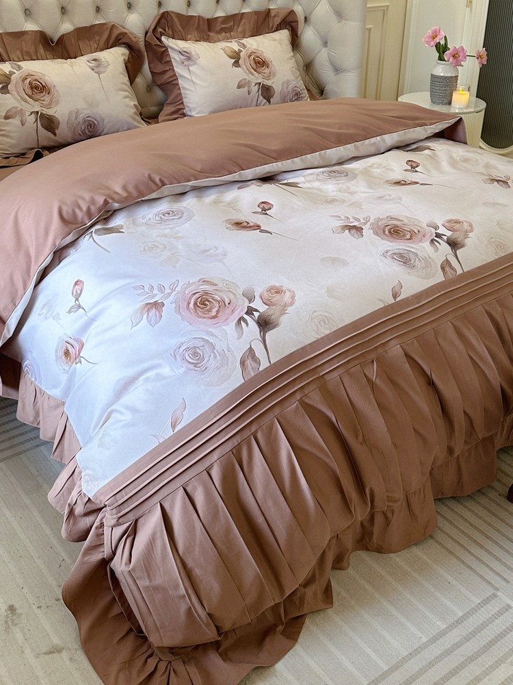 2025秋冬新品100s全棉加厚磨毛工艺款四件套·大地咖