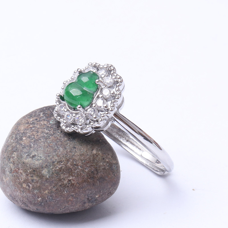 映时翡翠福禄戒指