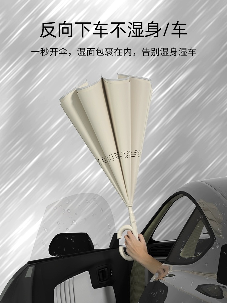 反向双层创意自动雨伞（天使环设计）